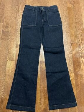 NWT Ann Taylor Dark Indigo Wide-Leg Jeans